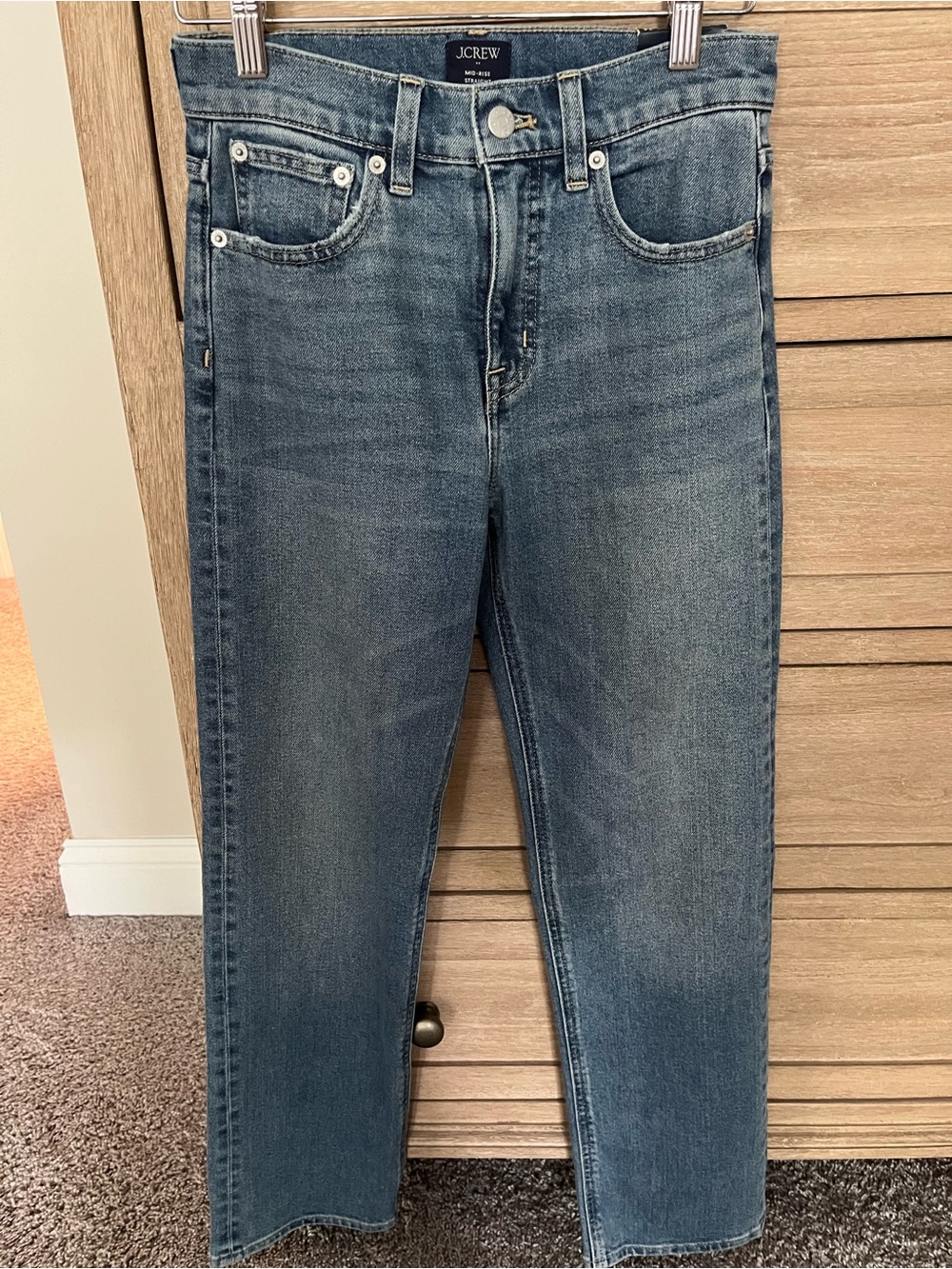 J Crew Midrise Straight jeans